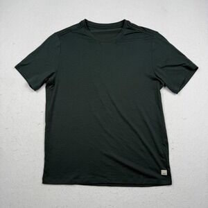 Vuori Shirt Mens Small Green Short Sleeve Performance Athletic Stretch Top V195